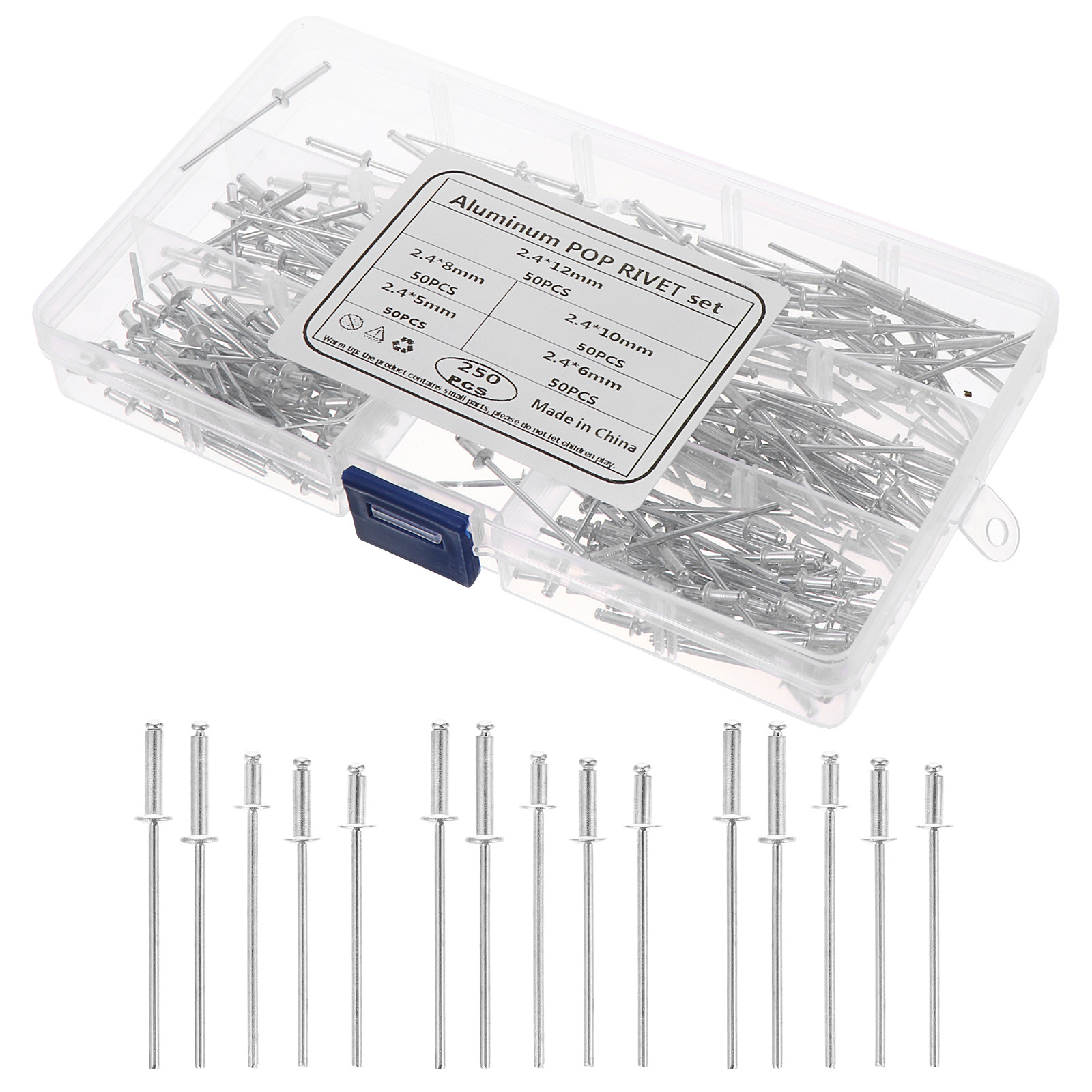 Home Improvement Ending - 250Pcs Premium Aluminum Round End Rivets
