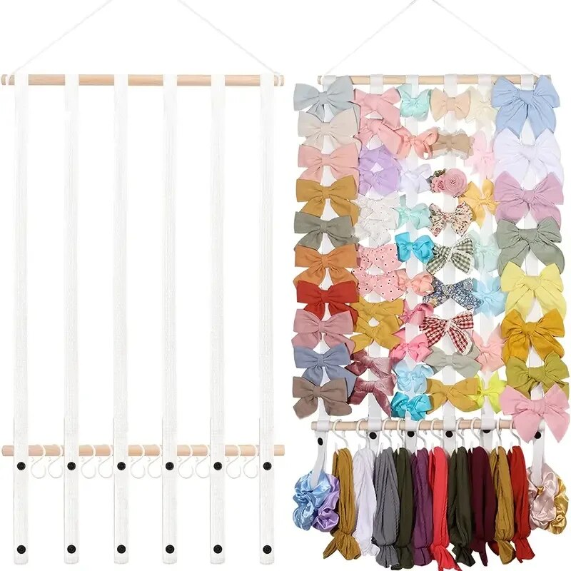Wall Anchor Plastic - Girls' Hair Bow Clips Holder Multi-function