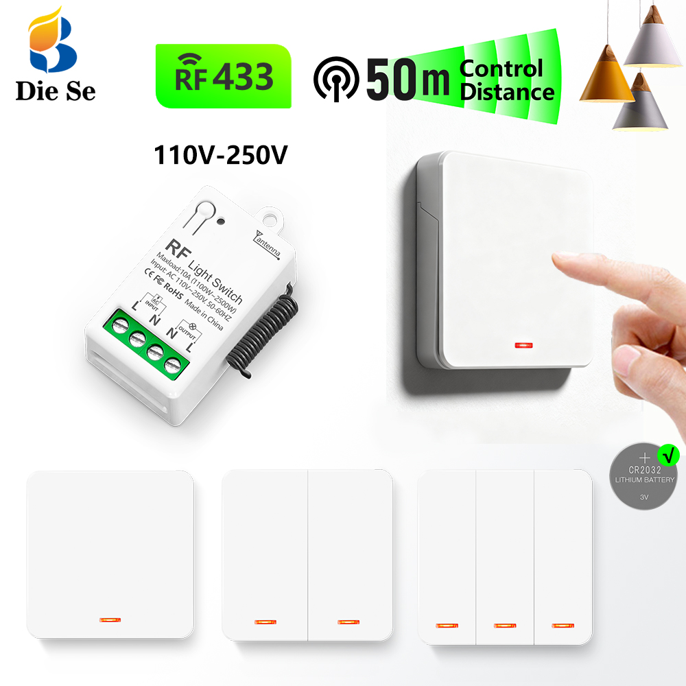 Home Improvement Expo - 433MHz Wireless AC Light Switch 220V