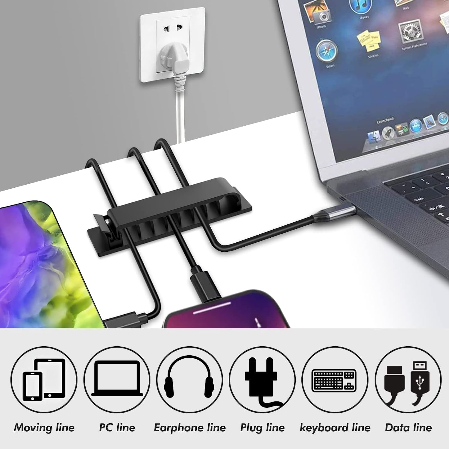 Cable Organizer Self Adhesive  - đánh giá và giá Cable Staple Clip