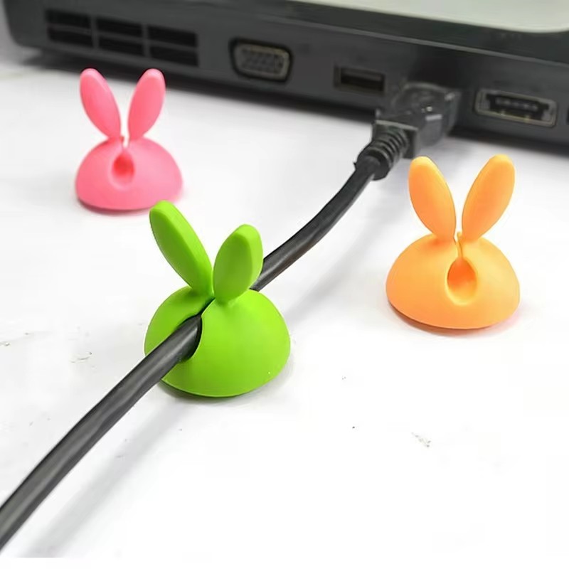 Cute Rabbit Ear Cable Manager  - đánh giá và giá Cable Staple Clip