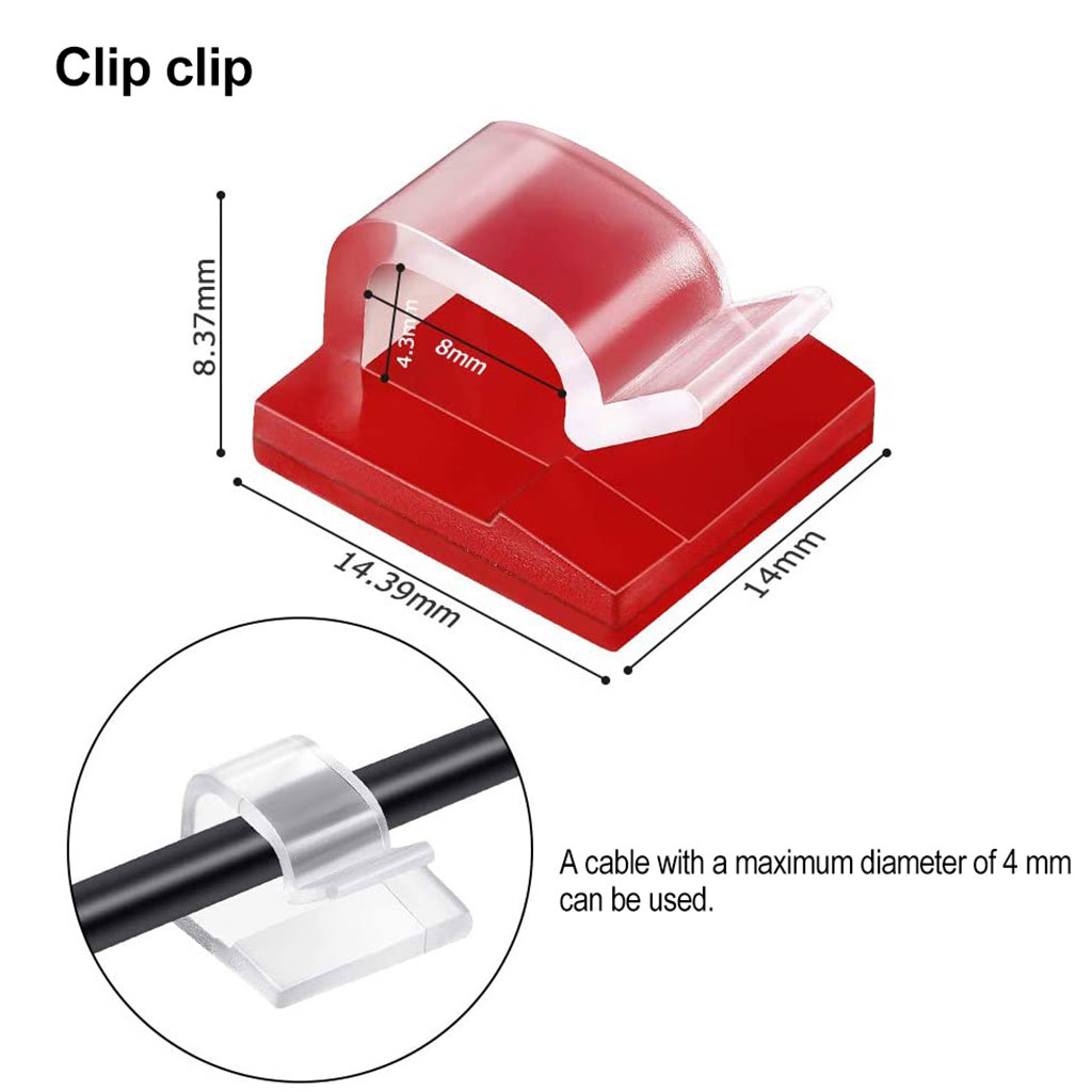 50pcs Cable Organizer Clips Ca - đánh giá và giá Cable Staple Clip
