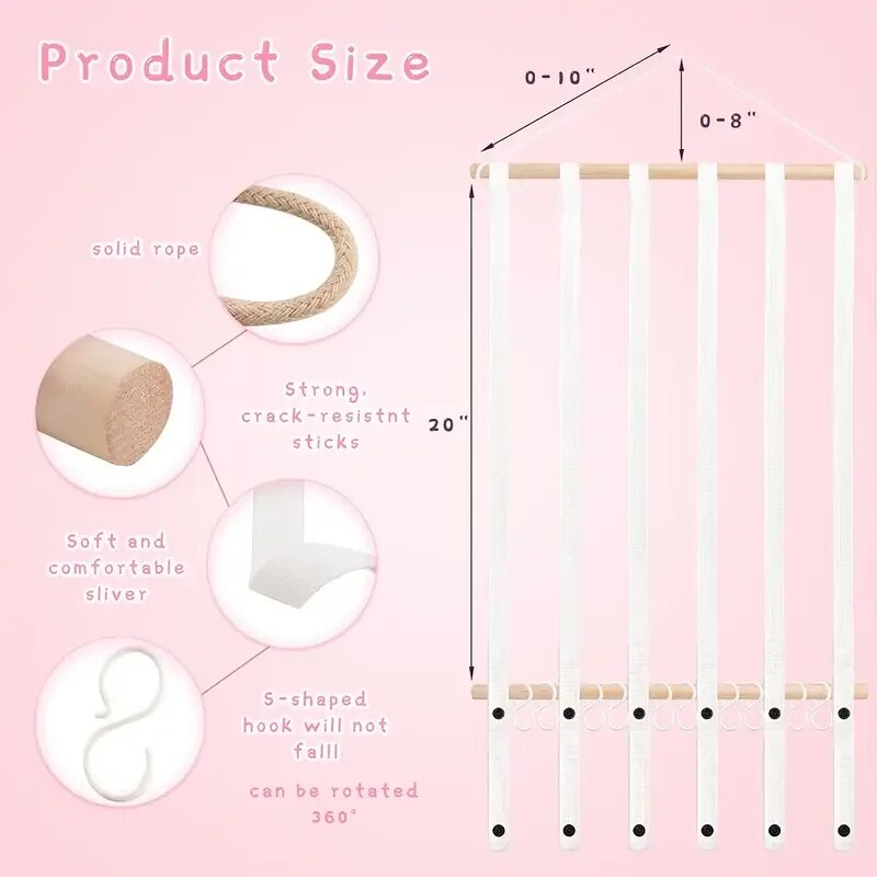Girls' Hair Bow Clips Holder M - đánh giá và giá Wall Anchor Plastic
