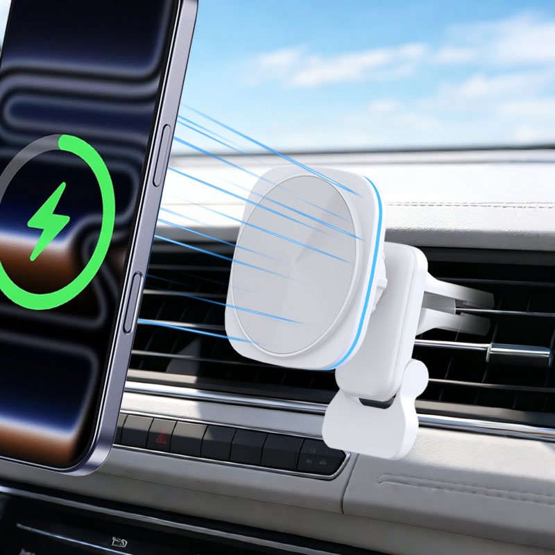 15W Magnetic Car Wireless Char - đánh giá và giá Cable Staple Clip