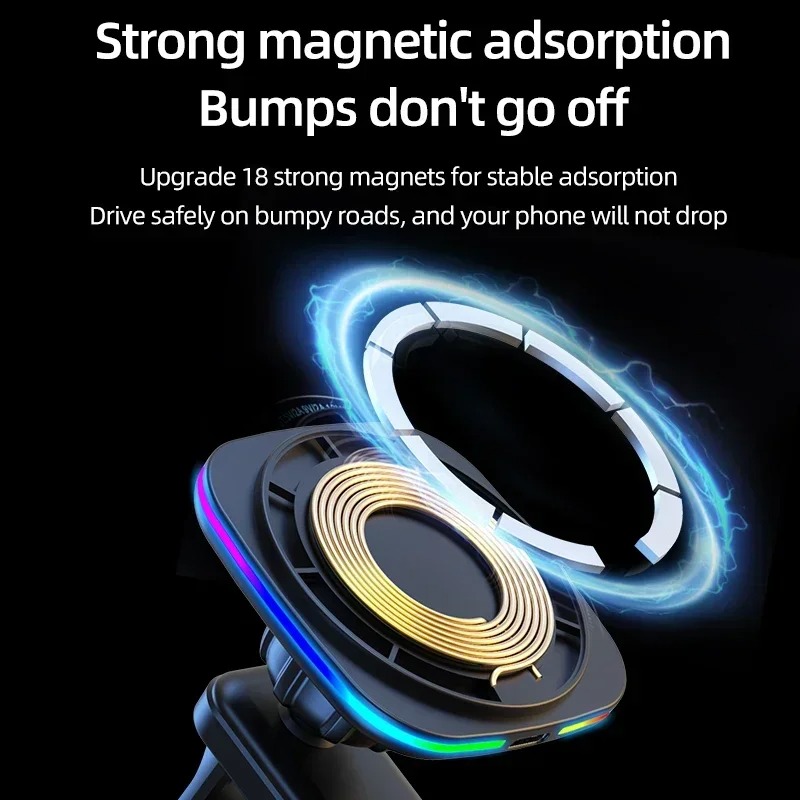 15W Magnetic Car Wireless Char - đánh giá và giá Cable Staple Clip