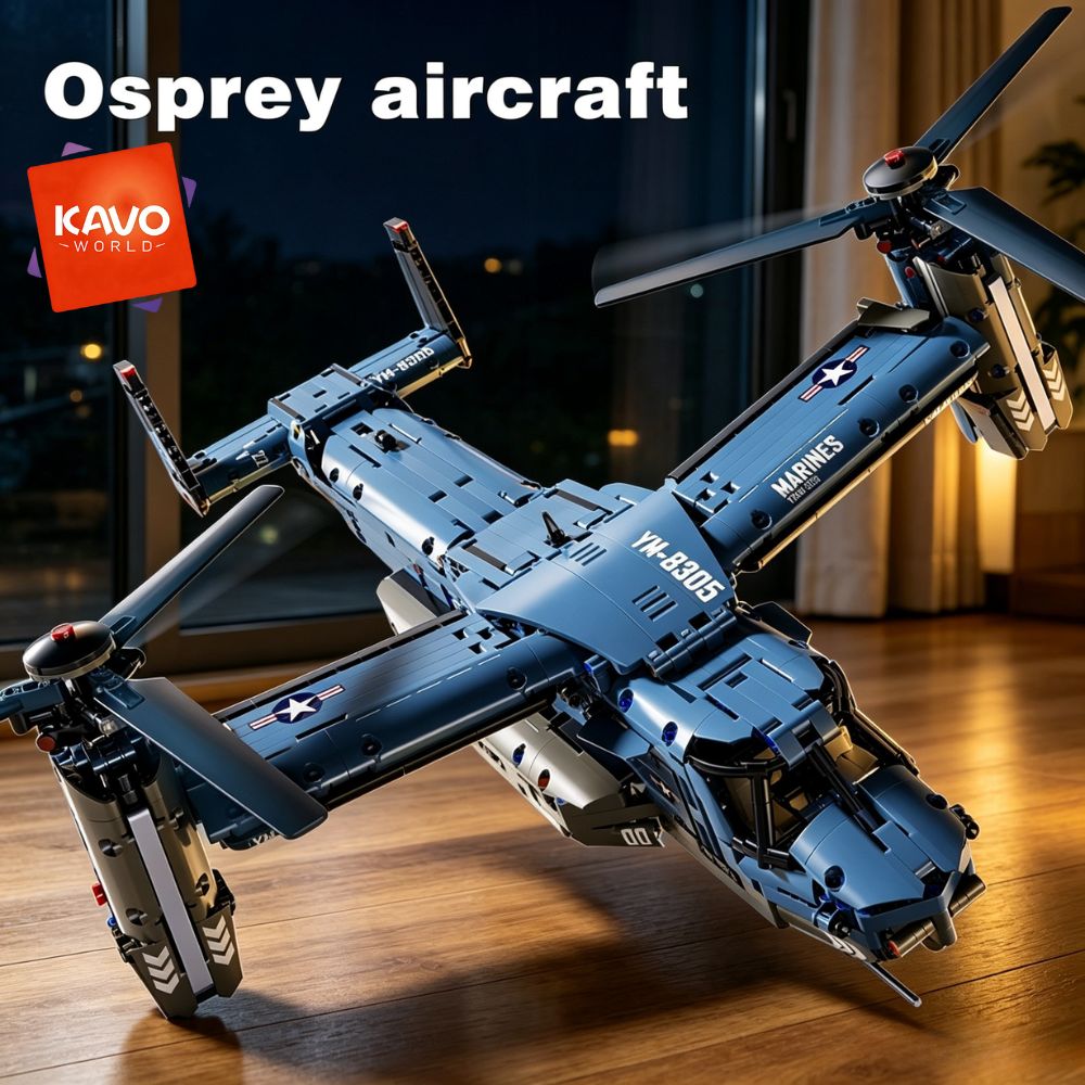 KAVOWORLD 1486PCS V-22 Osprey  - đánh giá và giá Home Improvement Expo