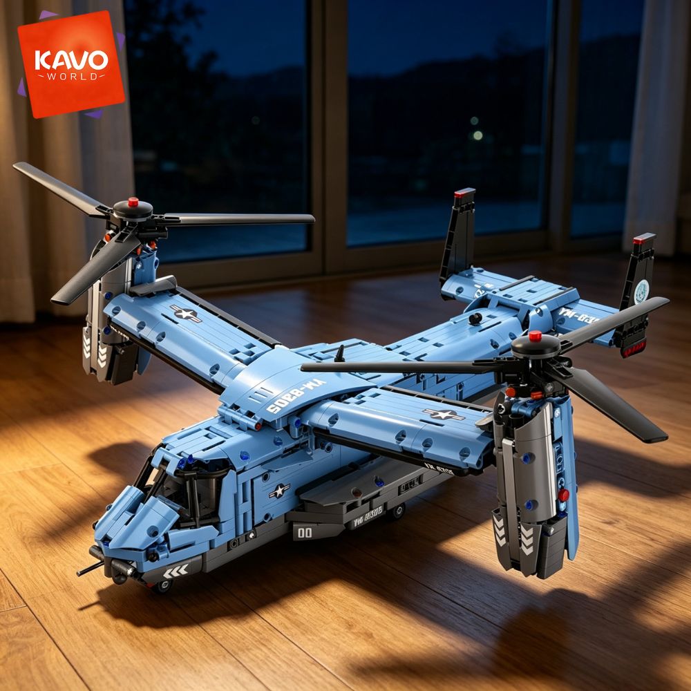 KAVOWORLD 1486PCS V-22 Osprey  - đánh giá và giá Home Improvement Expo